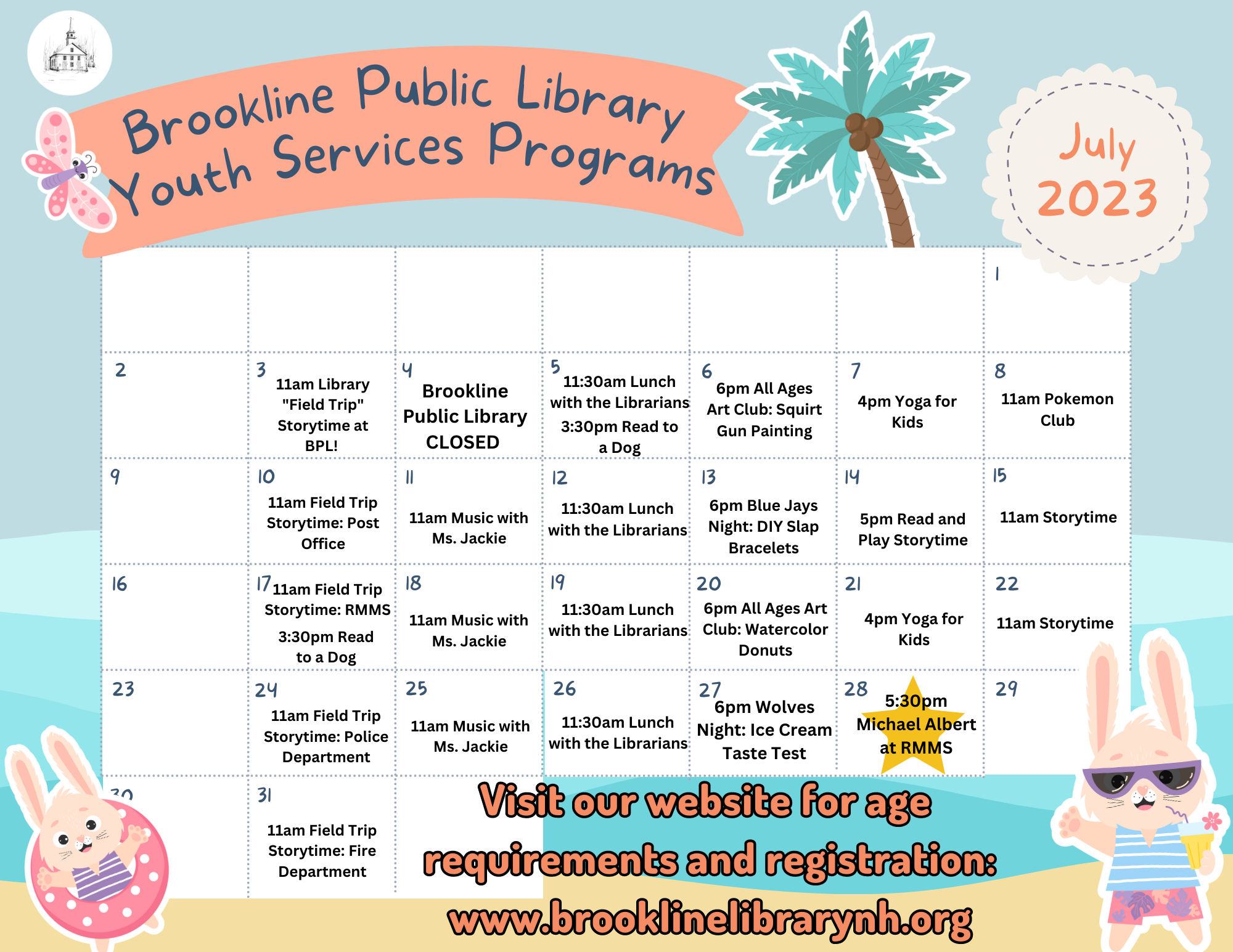 July calendar of events