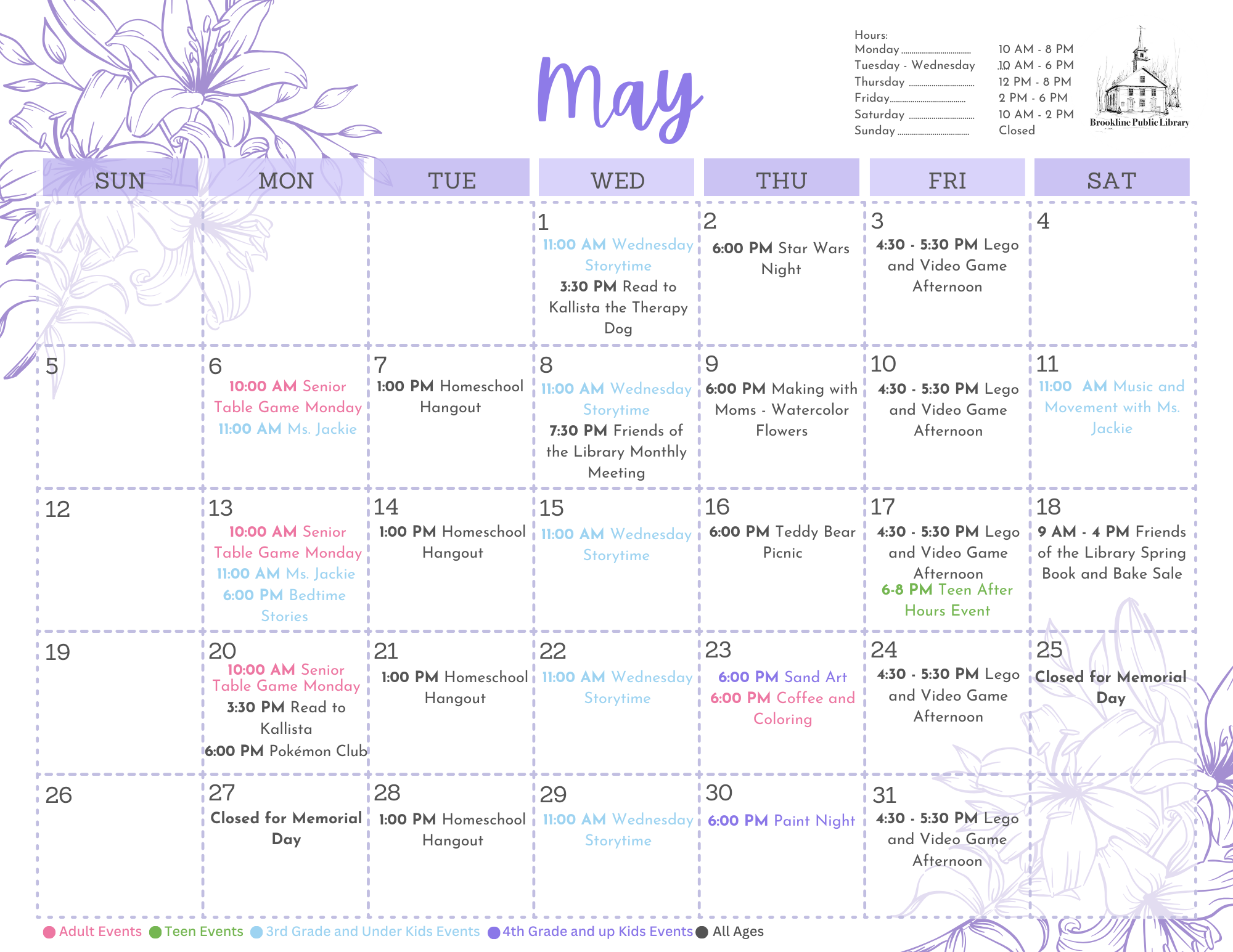 may monthly calendar