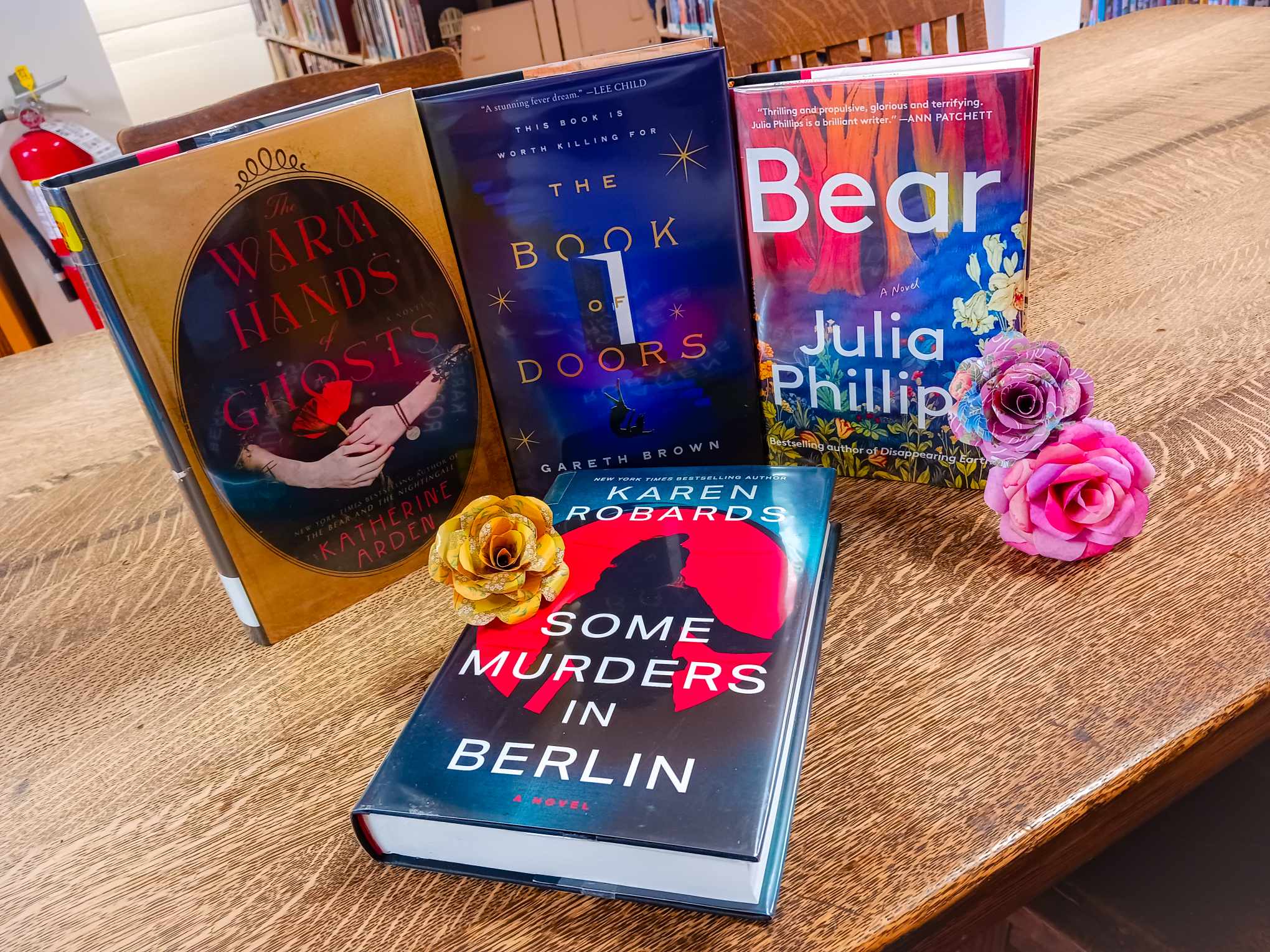 "The Warm Hands of Ghosts," "The Book of Doors," "Bear," "Some Murders In Berlin"