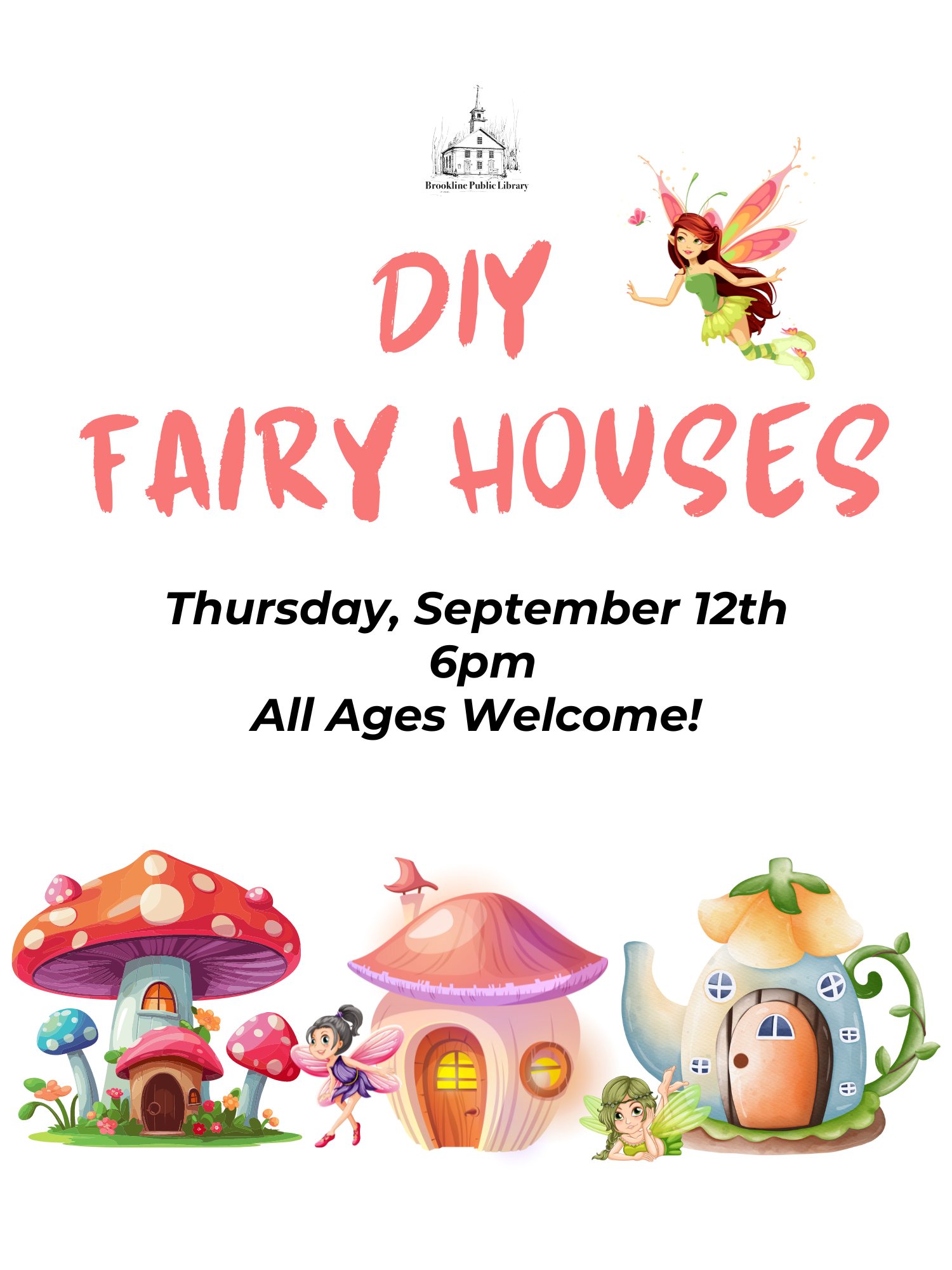 diy fairy house flyer