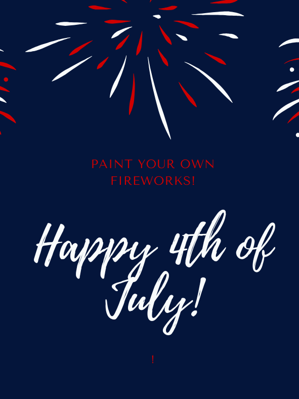 Paint a Firework Picture with Forks