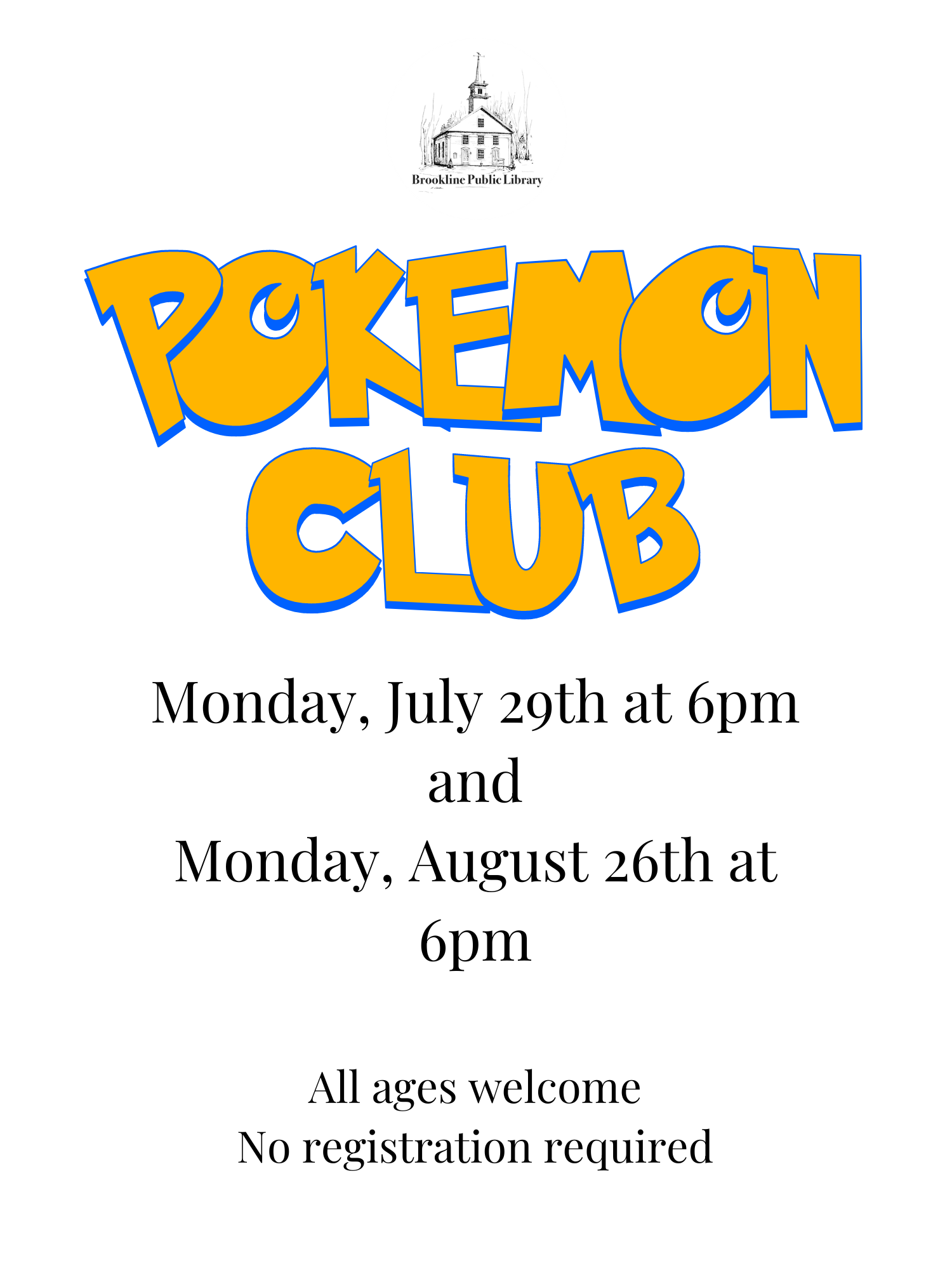 pokemon club flyer