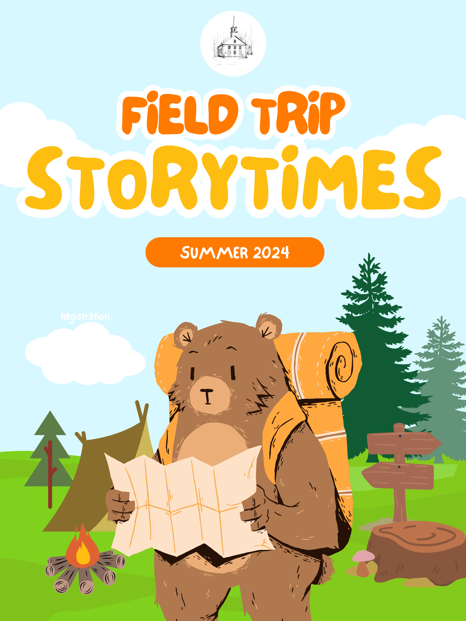 default field trip storytime flyer