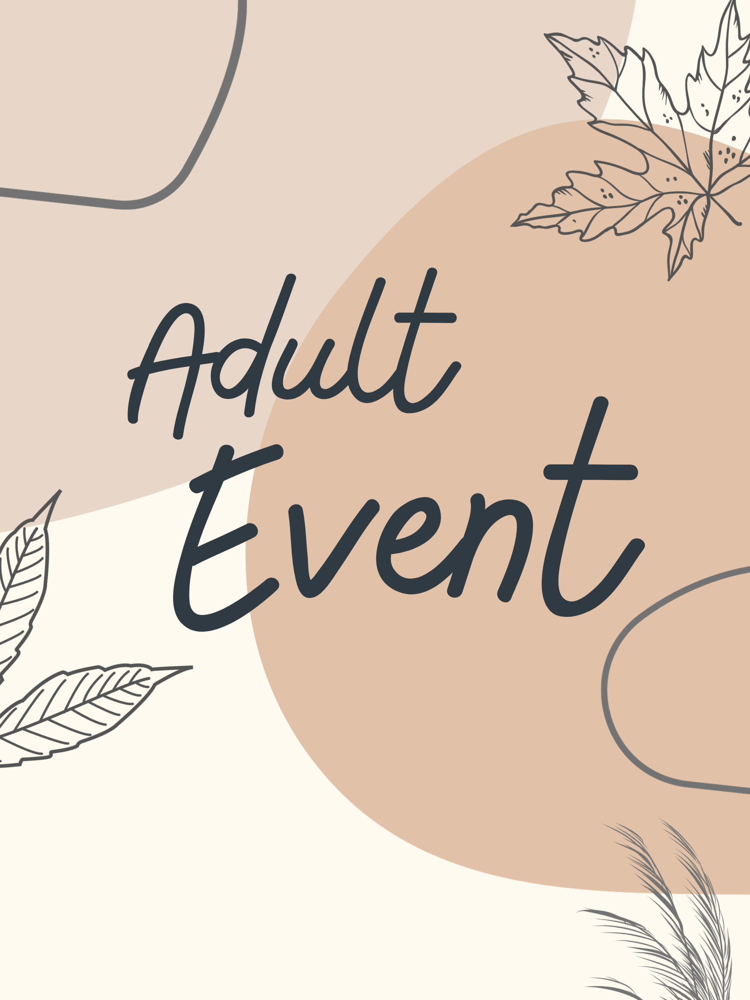 default adult event flyer