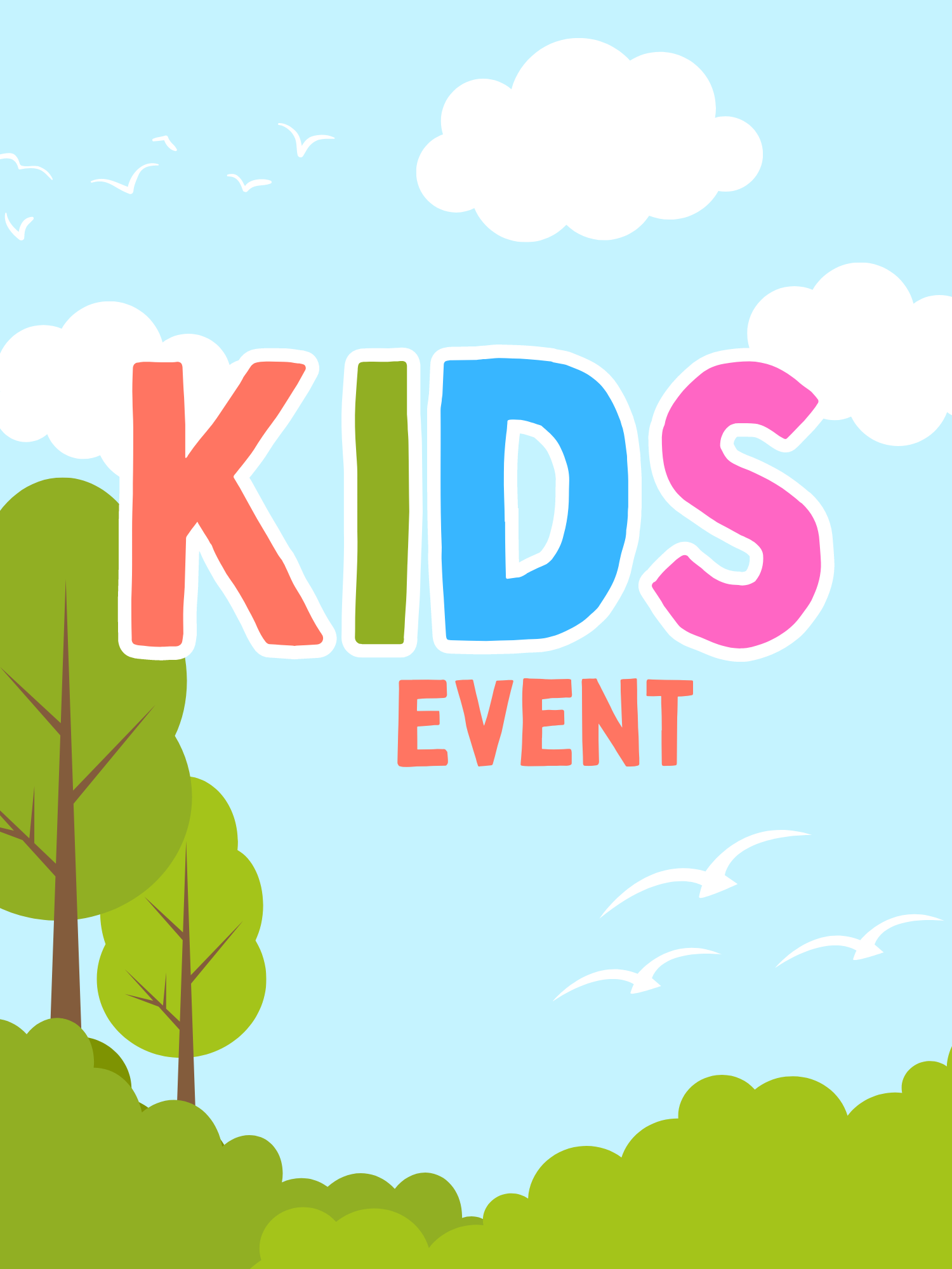 default kids event flyer